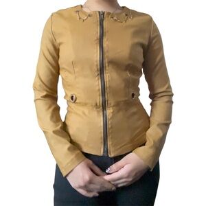 Women's Vintage Fitted Mustard Yellow Jacket